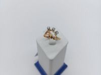 Кольцо с бриллиантами, золото 585 (14K), вес 2.14 г.