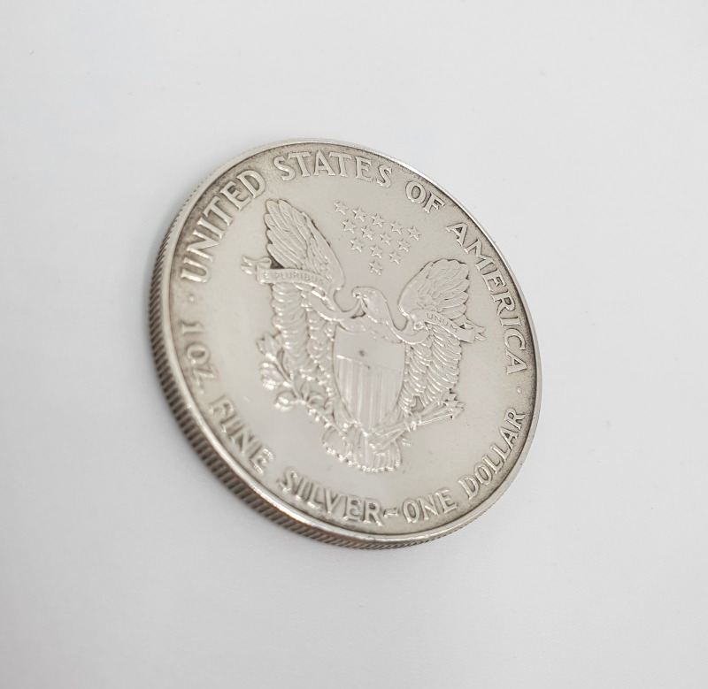 Б/у Монета 1 Доллар, серебро II категория 925, вес 31.62 г. в Кошелекъ - Самара цена: 4 960р.