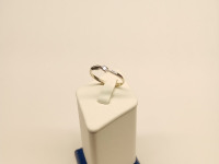 кольцо из белого золота с бриллиантом, золото 585 III Категория, вес 1.20 г.