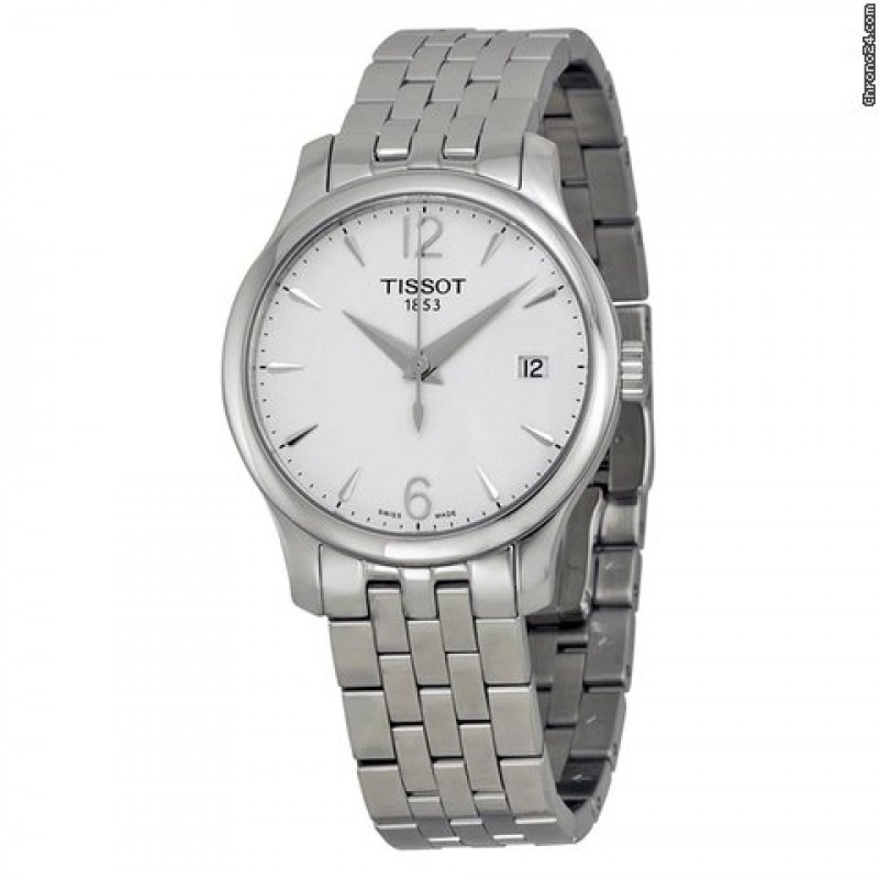 Часы Tissot Tradition Silver Dial Stainless Steel Ladies Watch