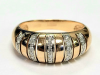 кольцо золотое с брилл, золото 585 III Категория, вес 6.43 г.
