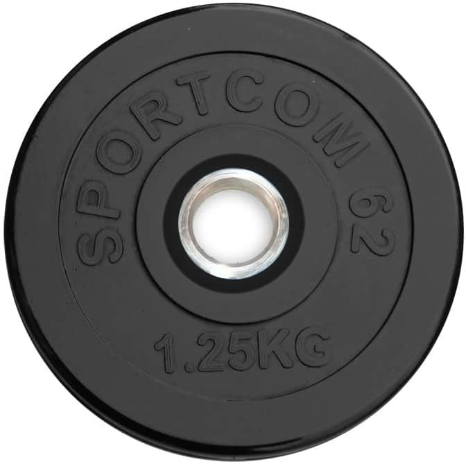Диск обрезиненный Спортком62 с втулкой 1,25 кг (d26)
